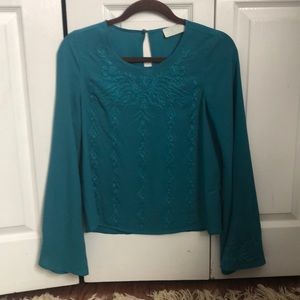 Teal blouse